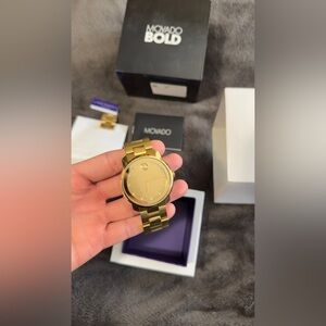 Movado Bold yellow Gold Diamond dial men’s Watch